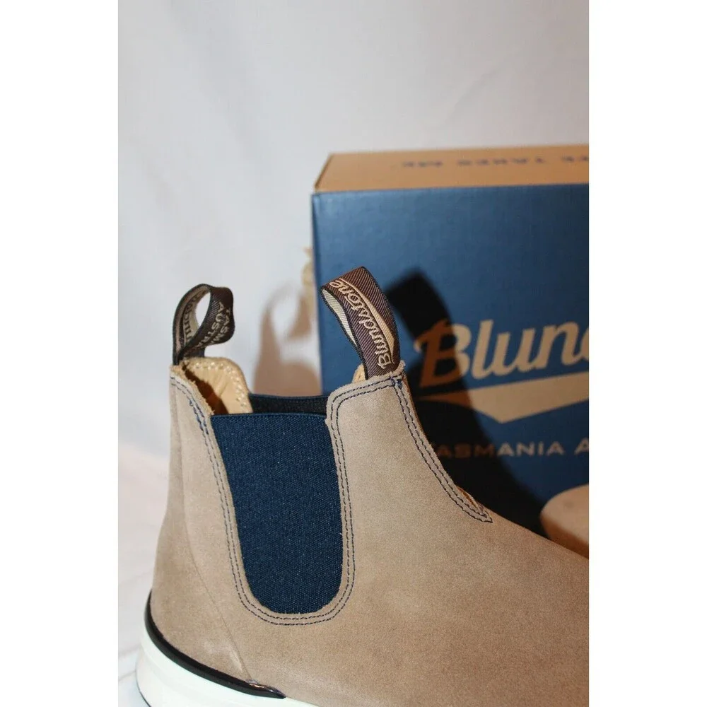 Blundstone Men's‎ 2146 Chelsea Sneaker Boots Suede Sand Navy